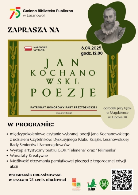 Serdecznie zapraszam Państwa na:
