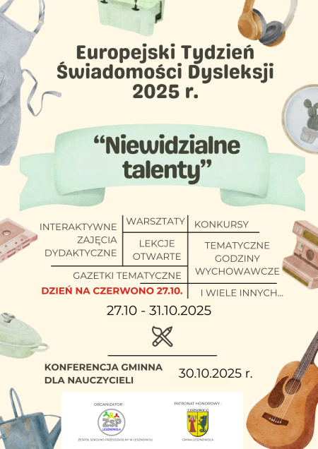 Europejski Tydzień Świadomości Dysleksji 2025 r. 