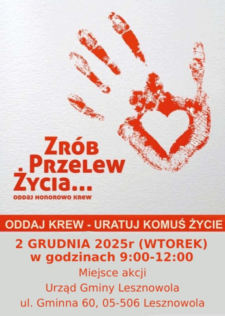 ZRÓB PRZELEW ŻYCIA 02/12/25