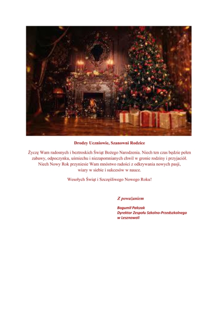 ŻYCZENIA BOŻONARODZENIOWE 2025